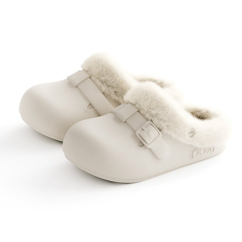 Birkenstock-Style Waterproof Cotton Slippers