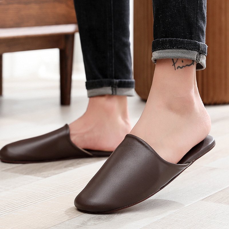 Home Full-Grain Lambskin Slippers