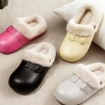 Birkenstock-Style Waterproof Cotton Slippers - 3